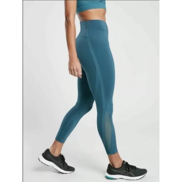 NWT ATHLETA High Gear 7/8 Tight Leggings Sequoia Blue - Picture 6 of 6